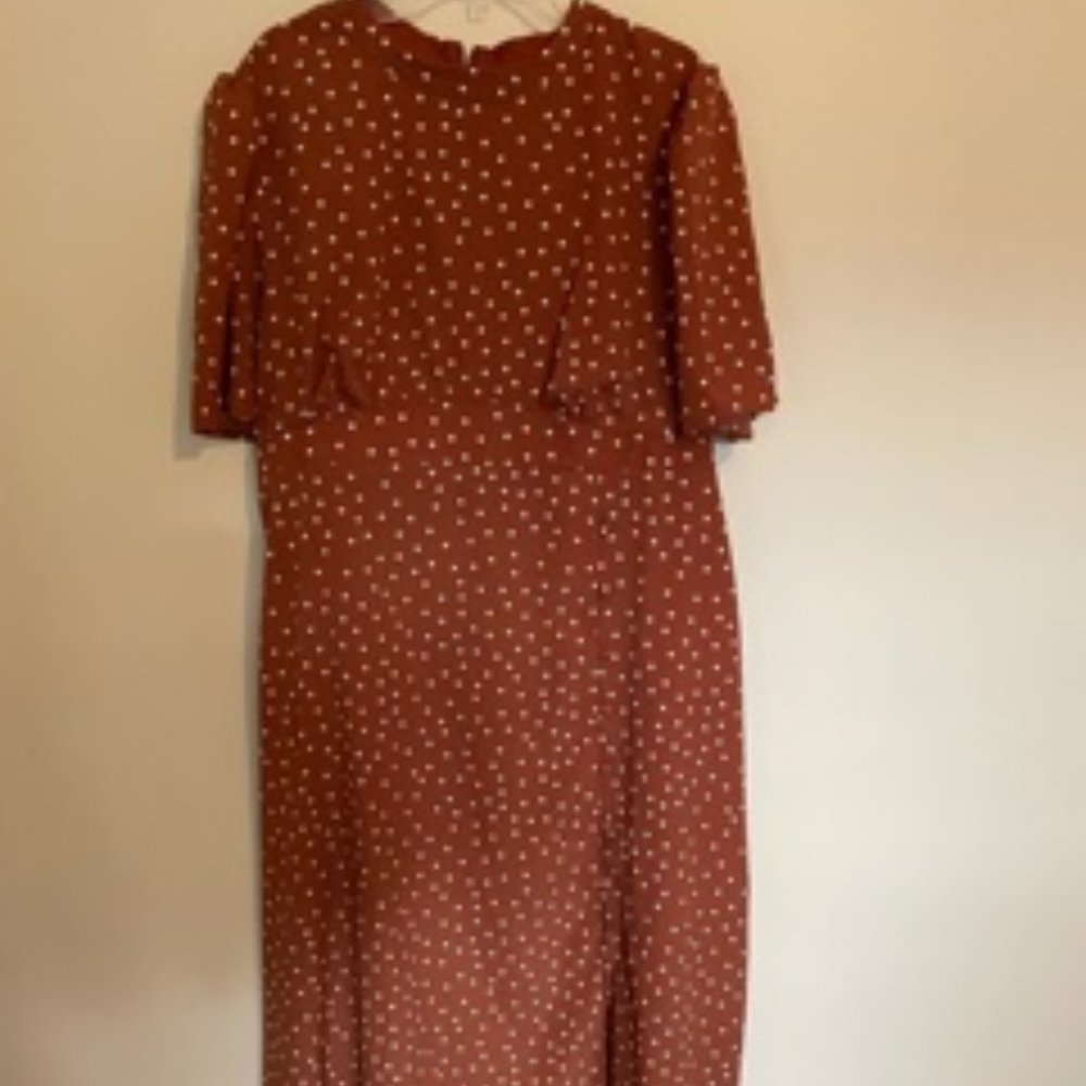 Maternity polka dot dress